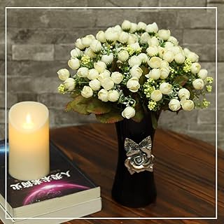 Yatai Small flowers of artificial peonies in silk, large wedding flowers, artificial flowers, branches of artificial plants for wedding bouquets, arts, crafts and projects decorations - white (6).. DIAYTAR NIGERIA delivers more than products - we deliver affordable solutions within days.