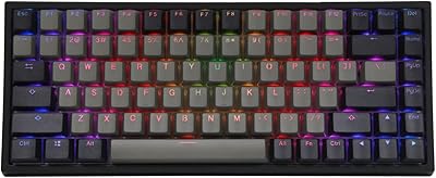 Epomaker Ep84 wired mechanical game keyboard at 84 RGB keys with PBT tinted keys for Mac/Win/Gamers (Red Gateron, Black Gray Communicator).. Discover a world of affordable shopping with DIAYTAR NIGERIA's vast marketplace delivered to you in days.