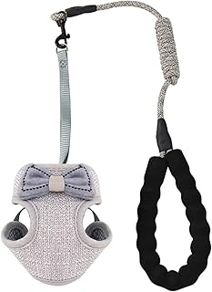 Cat harness with anti-leak leash, adjustable walking vest for kitten, soft and breathable vest for kittens and puppies (gray).. Your shopping dreams realized through DIAYTAR NIGERIA's affordable platform with reliable delivery times.
