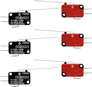 Gikfun V-153-1C25 Micro end-of-race switch, long and right hinge, lever arm with roll SPDT Snap Action Lot for Arduino DIY (6-room package) EK1917U.. DIAYTAR NIGERIA: Transforming online retail with affordable prices and consistent 5-8 day nationwide delivery.