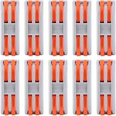 10 Parts Bouting Wire Connector 2 In 2 Electric cable outlets Cable Connectors of quick terminal strip - Note for the greenhouse (monochrome).. DIAYTAR NIGERIA: Bringing quality products to every Nigerian home at prices everyone can afford.