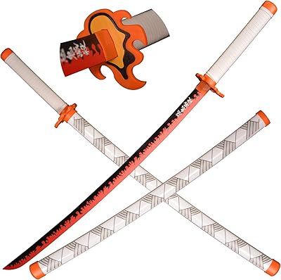 Samurai sword animated by SV hand, Demon killer sword, 41 -inch decorative collection sword, different styles available.. With DIAYTAR Nigeria, shopping online is easy, affordable, and fast.