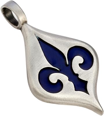 Bico Fleur de Lys (B106) pendant - French symbol of royalty - Colorful and metal resin.. Shop confidently with DIAYTAR NIGERIA, offering affordable prices and reliable delivery within a week.