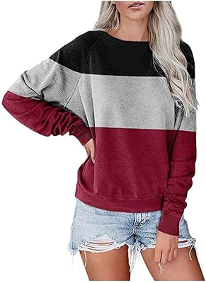 T-shirt with long sleeves for women, round neck t-shirt for women, color in color patchwork, blouses.. DIAYTAR NIGERIA: Where affordability meets reliability with thousands of products delivered promptly.