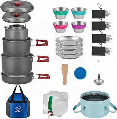 Camping kitchen battery 37 27 20 11 Pieces Light kettle with steel cups.. With DIAYTAR Nigeria, you can browse through thousands of items at the best prices. Place your order today and receive it in less than a week.