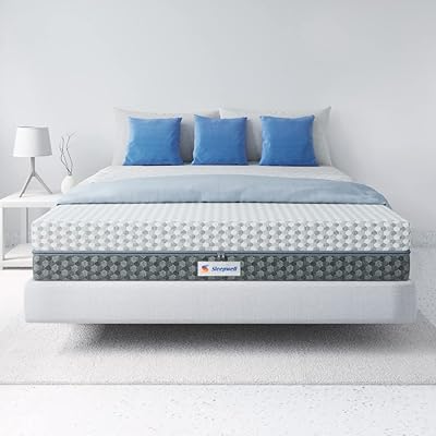 Sleepwell mattress in double-sided foam, queen size, soft and firm, triple anti-exhaust layout mattress (white, 190 x 160 x 20 cm) Experience 100 nights, 160 x 190 20.. Your one-click solution to affordable shopping, DIAYTAR NIGERIA delivers quality products nationwide.