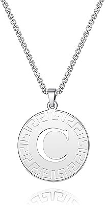 JQFN necklace with openwork silver initials for women, adjustable necklace with initial letters from A to Z, for women, men and girls, birthday.. DIAYTAR Nigeria: Where affordability meets fast and reliable e-commerce service.