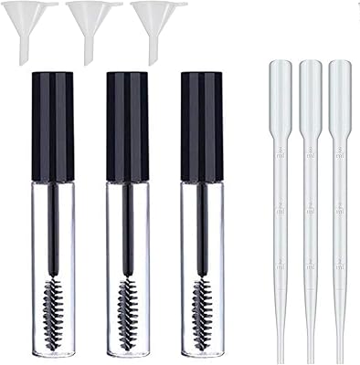 Maxi rechargeable empty mascara tube with rubber pads, funnel and transfer pipes with eyelash baguette (transparent, 10 ml) - 3 package.. Transform how you shop with DIAYTAR NIGERIA's vast selection and budget-friendly delivery options.