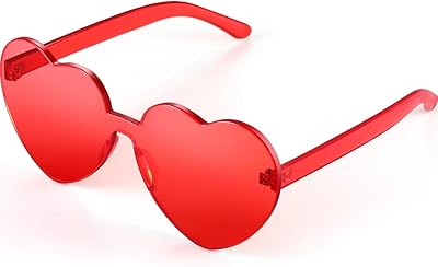 Transparent sunglasses Without Maxdot heart -shaped frame for colorful party gifts, light pink, 1 packet, m.. DIAYTAR NIGERIA: Your trusted partner for affordable online shopping with reliable delivery timeframes.