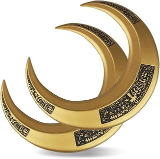 2 pieces/set Moive Moon Crescent Darts Weapon PU Leather False superhero pretending to play Halloween accessories (gold), gold.. Shopping has never been easier — DIAYTAR Nigeria delivers it all in 5–8 days.
