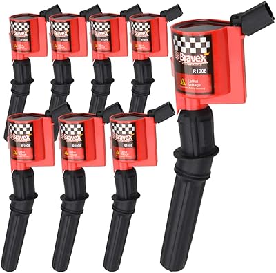 High performance ignition coil 8 Pack for Ford F-150 F-25 F-350 4.6L 5.4L V8 Crown Victoria Mustang Edition Lincoln Mercury upgrade compatible with DG508 DG472 DG491 (Red).. Shop confidently with DIAYTAR NIGERIA, offering affordable prices and reliable delivery within a week.