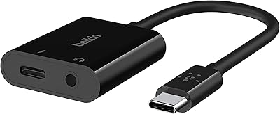 Rockstar Belkin Audio 3.5 mm + USB-C RockStar Charge adapter, adapter compatible with iPad Pro 12.9, 11, Galaxy, Pixel, OnePlus and Plus.. DIAYTAR NIGERIA makes quality accessible with our extensive catalog and competitive delivery rates.