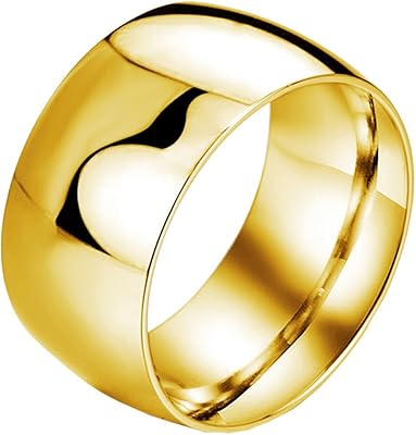 Stainless steel engagement ring for men and women, simple, polished, wide, promise, wedding ring.. Enjoy stress-free shopping with affordable prices on DIAYTAR Nigeria.