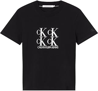 T-shirt with Shine Calvin Klein logo for women.. DIAYTAR NIGERIA: Making online shopping accessible with affordable prices and nationwide delivery service.