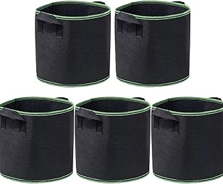 Beauty 5 pieces Culture bags in non -woven felt pp for pots of airy flowers, garden planting bags for vegetables round container with handles (7 gallons).. Shop smarter with DIAYTAR Nigeria — from household essentials to electronics, we have everything you need. Plus, our delivery is fast, secure, and arrives between 5 and 8 days.