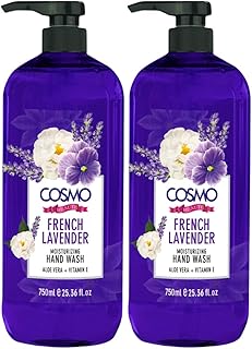 Liquid Hydrating Liquid for Hands with French Lavender Cosmo Beauty, 750 ml, Package of 2, Aloe Vera + Vitamin E, Skin Care, Washing of Hands.. Your everyday shopping solution, DIAYTAR NIGERIA offers variety and value delivered within 8 days.