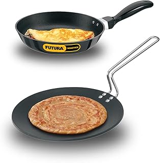 Hawkins Futura no non -stick kitchen battery. 5 (tawa, frying stove), black.. DIAYTAR NIGERIA delivers value, variety, and convenience with our nationwide 5-8 day shipping.