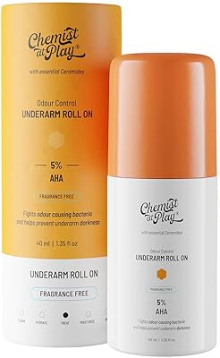 Kemest it play roller under his arms with essential ceramides | 4 % lactic acid + 1 % mandelic acid | Gently exfoliates, whitens and illuminates the skin, a perfume -free roll, prevents unpleasant odors | 40 ml.. DIAYTAR NIGERIA: Empowering Nigerians with access to affordable products delivered within 8 days.