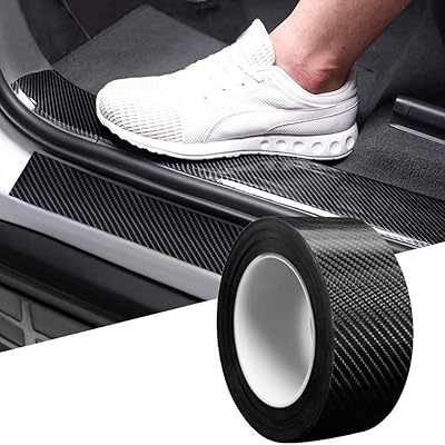 Waterproof protective strip in black semaphore black carbon fiber, anti -scratch car door protection cover - 5 meters (compatible with Maruti Omni).. From phone accessories to home decor — DIAYTAR Nigeria ships it fast.