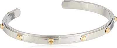Open bracelet with details astor, pink and silver gold, stainless steel, without precious stones.. Shop without boundaries at DIAYTAR NIGERIA, offering affordable products with convenient delivery times.