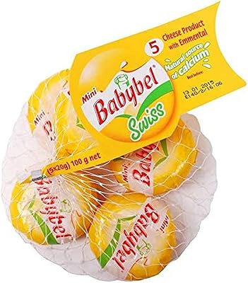 Pieces of Baby Bel's Swiss cheese, kept in the fridge, weighing 100 grams.. DIAYTAR NIGERIA makes online shopping accessible to all with budget-friendly prices and reliable delivery.