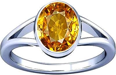 Silver ring with golden topaz divya shakti 3.25-3.50 carats cinghalaise for men and women.. Reliable delivery, all over Nigeria — that’s DIAYTAR Nigeria promise.