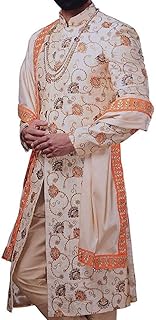 Inmonarch Sherwani Wedding Dresses for Ivory Men Traditional Indian Sherwani SH1130.. Shop like never before with DIAYTAR NIGERIA's comprehensive marketplace and budget-friendly shipping.