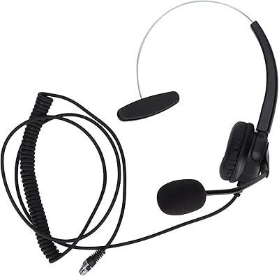 Customer service helmet, compatible professional hearing hearing protection, comfortable adjustable helmet for fixed line (VH530-RJ9 (single ear) ").. DIAYTAR NIGERIA revolutionizes online retail with our vast selection and cost-effective delivery options.