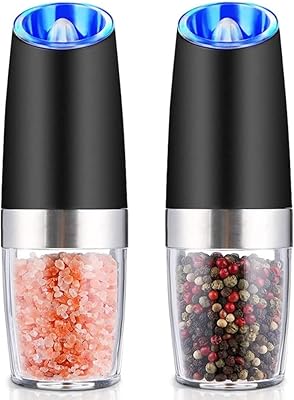 Salt mill and automatic pepper 2 pieces of Sichuan electric shredders, black white pepper, sea salt, coarse salt, kitchen and restaurant tools.. Experience retail convenience with DIAYTAR NIGERIA's comprehensive platform and 5-8 day nationwide shipping.