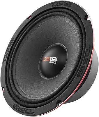 DS 18 pro-X8.4m-8-inch speaker, mid-range, red steel basket, 550 Watts Max, 275 Watts RMS, 8 Ohms-High quality speakers for car or truck stereo audio system (single speaker).. For everyday items and more, trust DIAYTAR Nigeria.