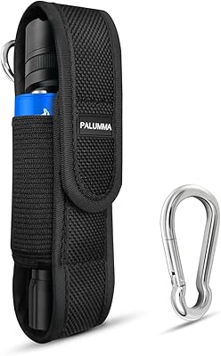 Paloma pocket lamp case in nylon with carabiner, flexible and adjustable flashlight belt support for most brands up to 7 inches.. DIAYTAR NIGERIA combines affordability with convenience, delivering your purchases within 5-8 days.