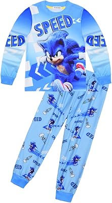 Summer pajama set with short sleeves for boys and girls designed with the characters of the Sonic the Hedgehog cartoon.. DIAYTAR NIGERIA transforms online shopping with competitive prices and dependable nationwide delivery.