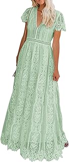 Long -relaxed Long Evening Dress with V -collar and short sleeves in floral lace for women, for cocktail, wedding.. Great finds. Great prices. Fast shipping. That’s DIAYTAR Nigeria.