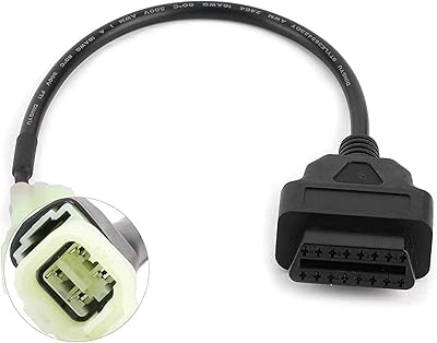 Motorcycle diagnostic adapter cable OBD 2 to 4 pins for Honda motorcycle dysfunction detection parts.. Shop from Nigeria's largest product selection at DIAYTAR, with budget-friendly prices and swift delivery.
