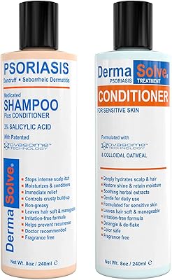 Shampoo and after-shampoo dermasolave ​​for scalp, psoriasis and dandruff | Shampoo and conditioner for seborrheic dermatitis - naturally treats the squamous and irritated skin and provides hydrating and soothing comfort.. Shop from Nigeria's largest product selection at DIAYTAR, with budget-friendly prices and swift delivery.
