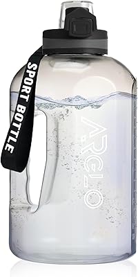 Arglo 22 L water bottle with folding lid and time marker handle.. DIAYTAR NIGERIA: Where shopping is easy, prices are low, and delivery is just days away.