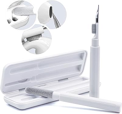 Cleaning kit for AirPods Pro 1, 2, 3, Multifunction cleaning pen with soft brush and Flow sponge for bluetooth headphones, white cleaning tools.. Need something fast? Order it now from DIAYTAR Nigeria.