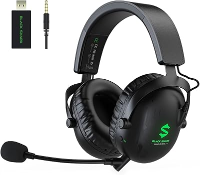 Black Shark Black Wireless Play Helmet for Laptops PS4 PS5 PS5 PS5 PS5, Bluetooth 5.2 Supra-Auricular Game Hape with removable ultra-class microphone, 60 hours of reading, 3.5 mm wired mode for Xbox series.. Embrace a new era of online shopping with DIAYTAR NIGERIA's extensive range and budget-friendly prices.