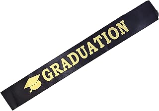 Goldedge Unisex Hat Printed graduation ceremony, enveloping belt accessory, size 160 x 10 cm, black.. DIAYTAR NIGERIA: Your partner in affordable online shopping with reliable 5-8 day shipping nationwide.