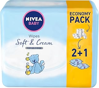 Wet for baby wipes Nivea Soft & Cream, Wet Wipes Care Cream and Alcohol Prevention, 63 pieces.. Shop the smart way with DIAYTAR Nigeria — fast delivery, affordable everything.