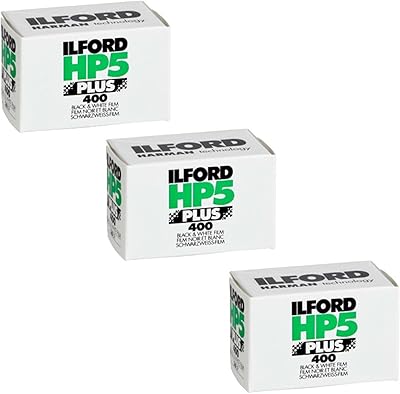 Ford 1574577 HP5 Plus, black and white print film, 35 mm, ISO 400, 36 exhibitions (3) package.. DIAYTAR NIGERIA: Creating access to affordable products for every Nigerian with our swift delivery service.