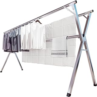 Stainless steel clothing breastplate 1.6 m/63 " - Adjustable and foldable clothing breastplate, adjustable and foldable clothing clothing in stainless stainless steel.. DIAYTAR NIGERIA connects you with thousands of products at competitive prices, delivered within a week.