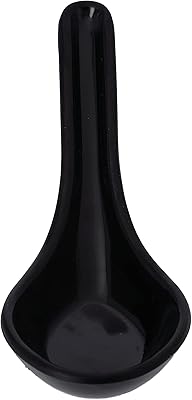 Royalford tablespoon Eva RF10058, durable melamine with an elegant design and easy to grasp, ideal for Chinese, soups, kheer, soba, etc., black.. DIAYTAR NIGERIA: Where affordability meets variety in Nigeria's most comprehensive online marketplace.
