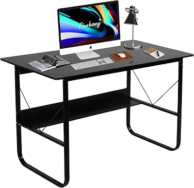 Computer desk desk with storage shelf working table U game with design.. DIAYTAR NIGERIA brings satisfaction with every purchase through affordable prices and prompt shipping.