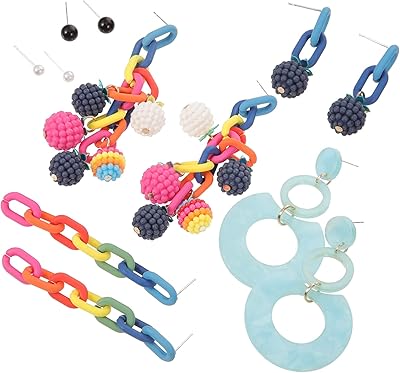 1 set of chain earrings, chain pendant, set of costumes for women, rod earrings for girls, sets of earrings for women, aesthetic earrings, chain links, hanging earrings, pendant earrings, Miss.. DIAYTAR NIGERIA combines affordability with convenience, delivering your purchases within 5-8 days.