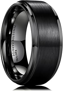Wedding Ring in Tungsten Plated Gold 24 Carats Glory 6 mm and 8 mm.. DIAYTAR NIGERIA: Where shopping meets satisfaction with affordable prices and reliable 5-8 day shipping.