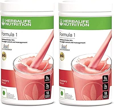 Nutritional shake herbalife formula 1 mixture (2) pack (strawberry).. DIAYTAR NIGERIA: Your trusted e-commerce partner with extensive product choices and affordable delivery.