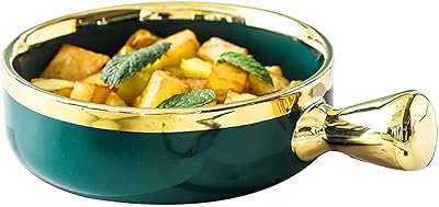 Onion soup bowls with handles, ceramic soup service bowls, stackable bread bowls for cereals, soup - green.. Experience the ultimate in shopping convenience with DIAYTAR NIGERIA's vast catalog and 5-8 day delivery.