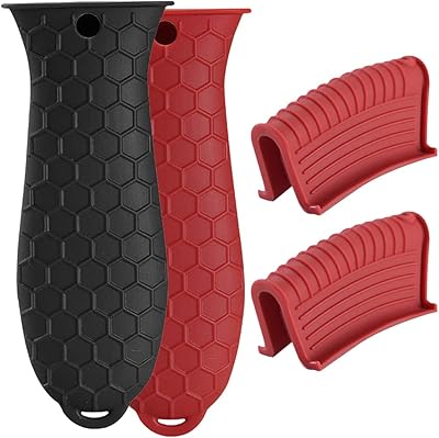 Revhk set of hot non -slip stove supports in silicone, cast iron handle cover, set of auxiliary handle supports, heat -resistant kitchen battery support, 4 rooms.. Explore a world of choices with DIAYTAR NIGERIA's vast catalog and budget-friendly nationwide shipping.