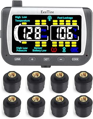 Tire pressure monitoring system in real time Eeztire -TPMS8 - Color screen + 8 -inch sensors, with 3 -year warranty.. DIAYTAR NIGERIA: Empowering Nigerians with access to affordable products delivered within 8 days.